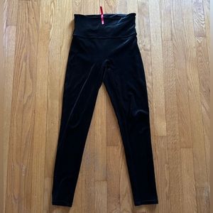 Spanx Black Velvet Leggings